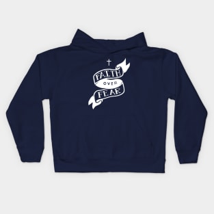 Faith Over Fear Kids Hoodie